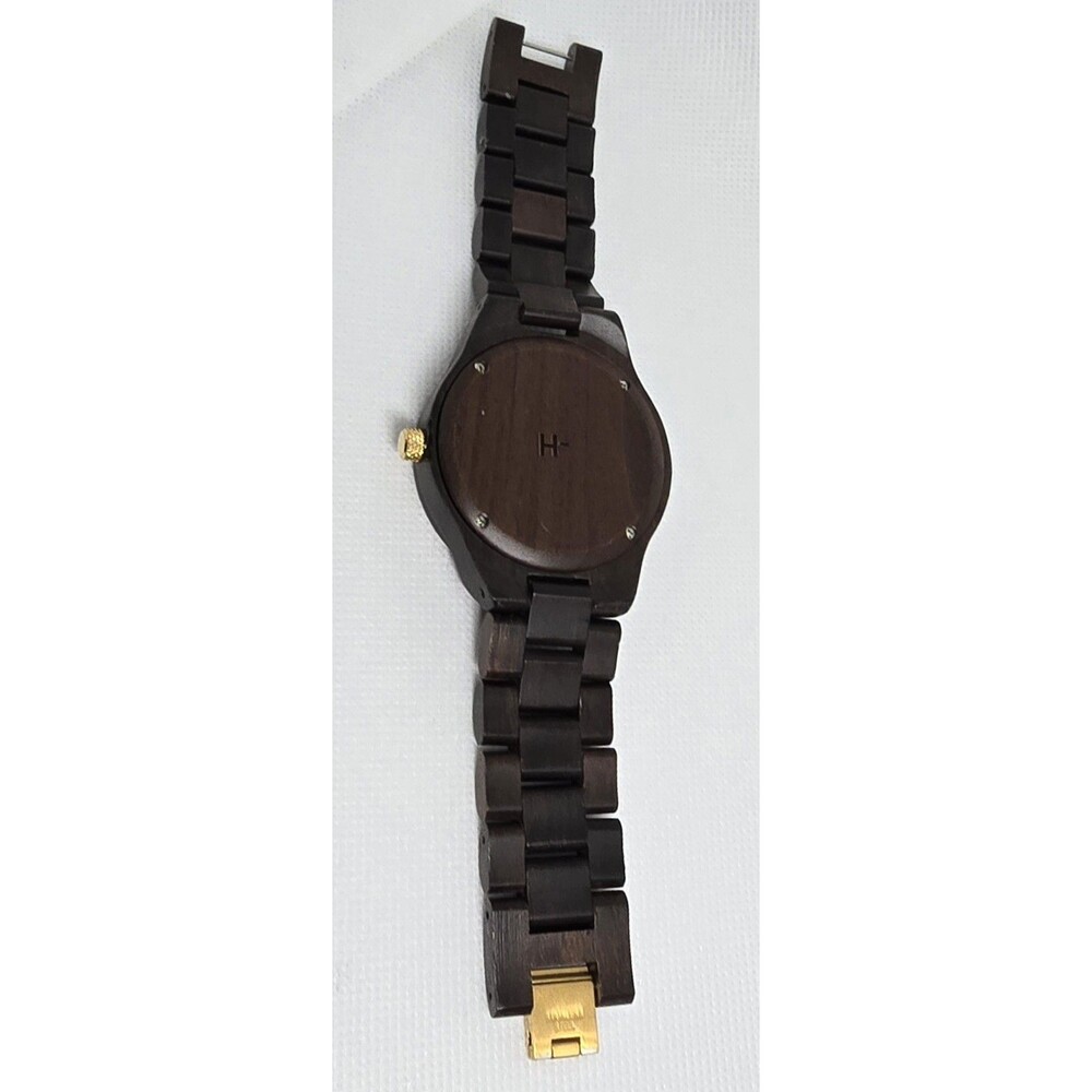 Men's Modply Wooden Classic Round Watch 13 - Picture 8 of 9